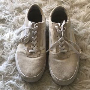 Women’s beige vans